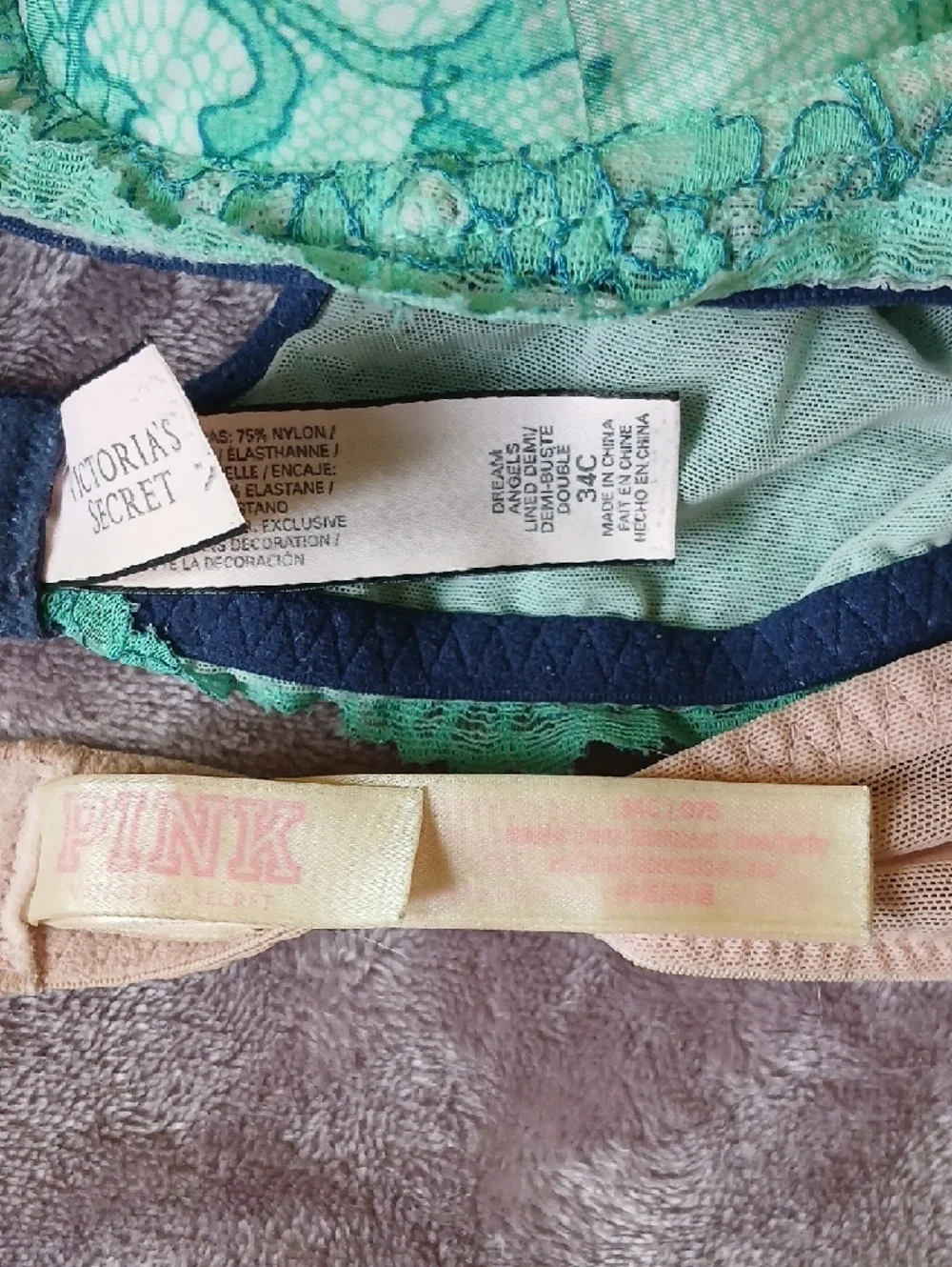 Victoria's Secret Lace Push-Up Bra Duo 34C